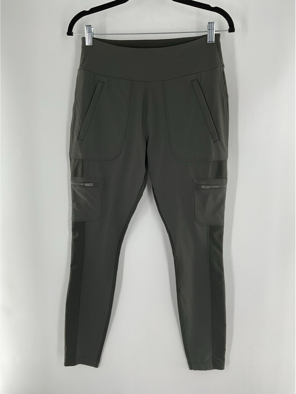 Athleta Women’s Size 8 Athletic Pants Dark Green Pockets Ankle 140